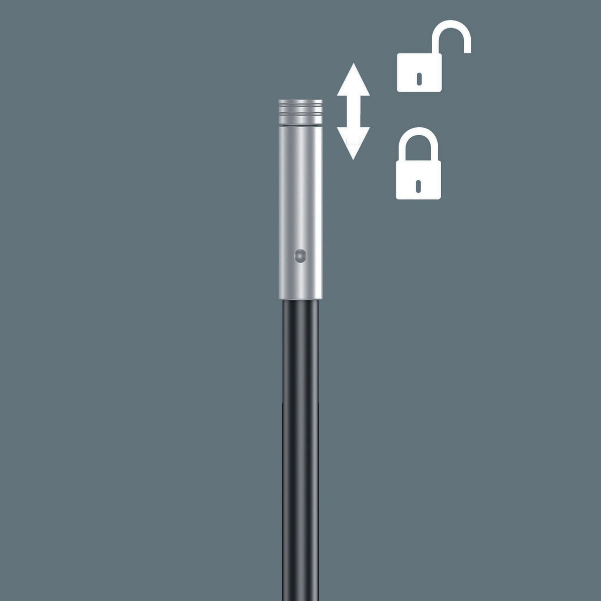 WERA Bithandhalter 393 S 1/4″ mit Magnet, flexibler Klinge 173,5 mm und 3K-Griff