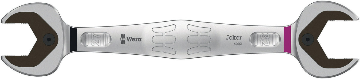 WERA Doppelmaulschlüssel 6002 Joker 10x13 mm – matt verchromt mit Haltefunktion