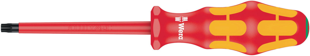 WERA Schraubendreher 167 i T 10 VDE-isoliert, 80 mm Klinge, Kraftform-Griff