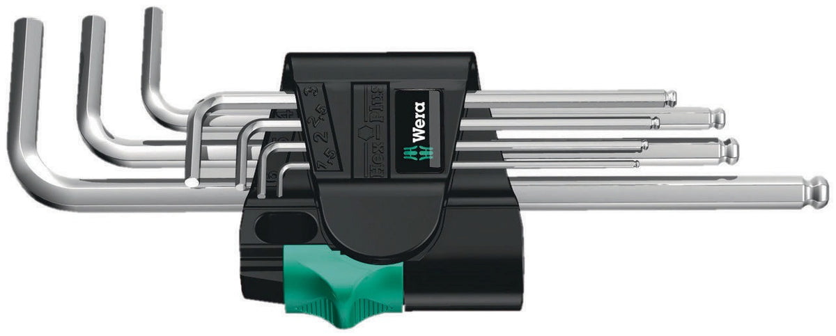 WERA Winkelschraubendrehersatz 950 PKL 7-teilig mit Kugelkopf SW 1,5-6 mm im Kunststoffhalter