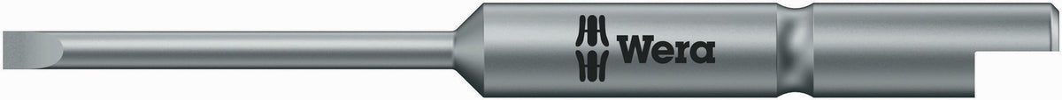 WERA Bit 800/9 C Schlitz 1,5 mm CV-Molybdän Halfmoon 4 mm – Harte Bits gegen Bruch