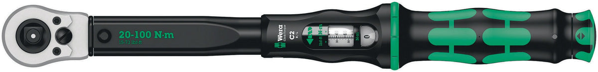 WERA Drehmomentschlüssel Click-Torque C 2 Push 1/2 Zoll 20-100 Nm