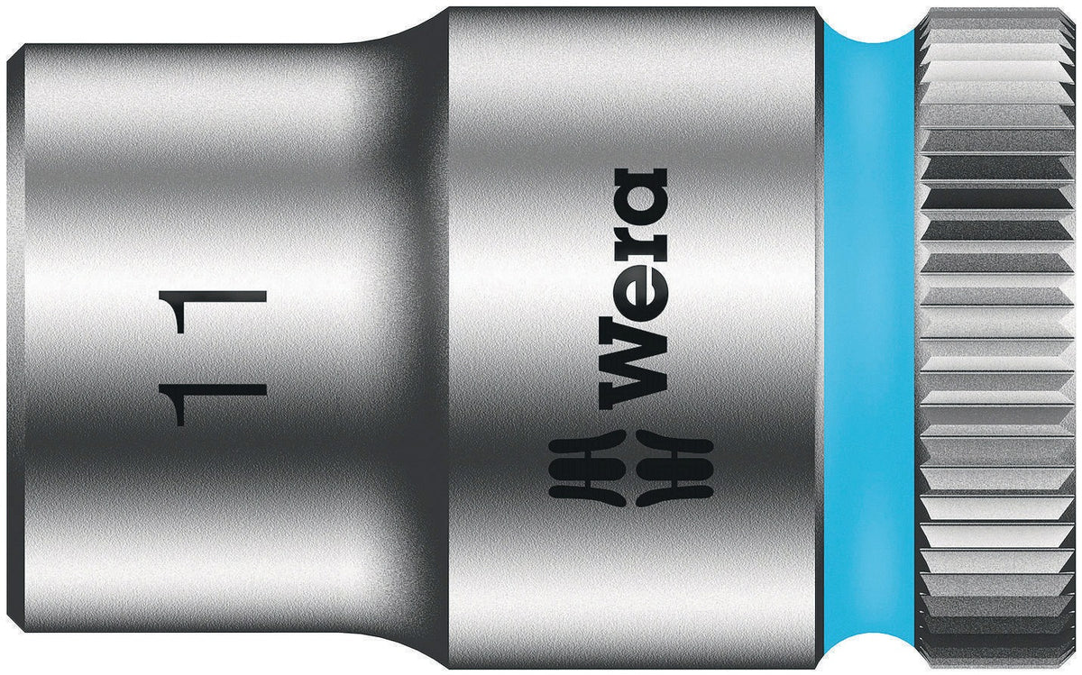 WERA Steckschlüsseleinsatz 8790 HMB Außen-6-kant 3/8 Zoll SW 11 mm mit Take it easy Farbkennzeichnung