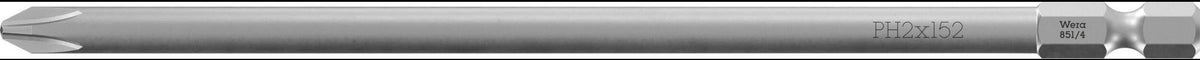 WERA Bit 855/4 Z PH 2 1/4 Zoll, 152 mm, zähhart – für Phillips-Schrauben