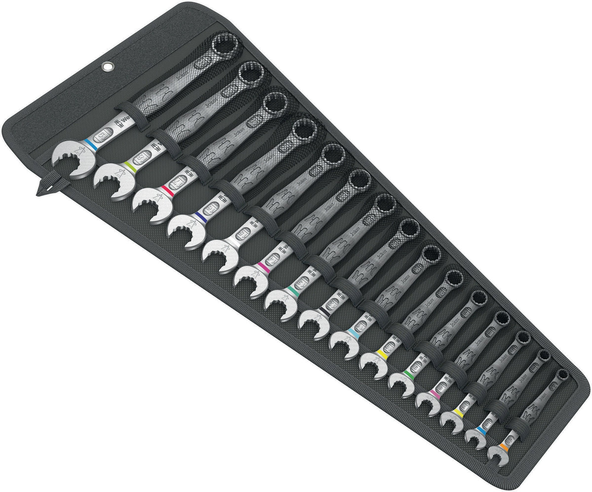 WERA Ringmaulschlüssel-Satz 6003 Joker 5-teilig SW 8-19 mm Form A – 15° Rückholwinkel