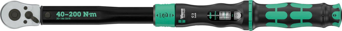 WERA Drehmomentschlüssel Click-Torque Lock A 5, 1/4 Zoll, 2,5-25 Nm, Torque Lock