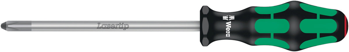 WERA Schraubendreher 350 PH Gr. PH 0 mit 2K-Kraftform-Griff und Lasertip