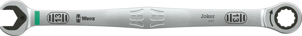 WERA Maulringratschenschlüssel 6007 Joker SW 10 mm – Extra langer Knarrenringmaulschlüssel mit Haltefunktion