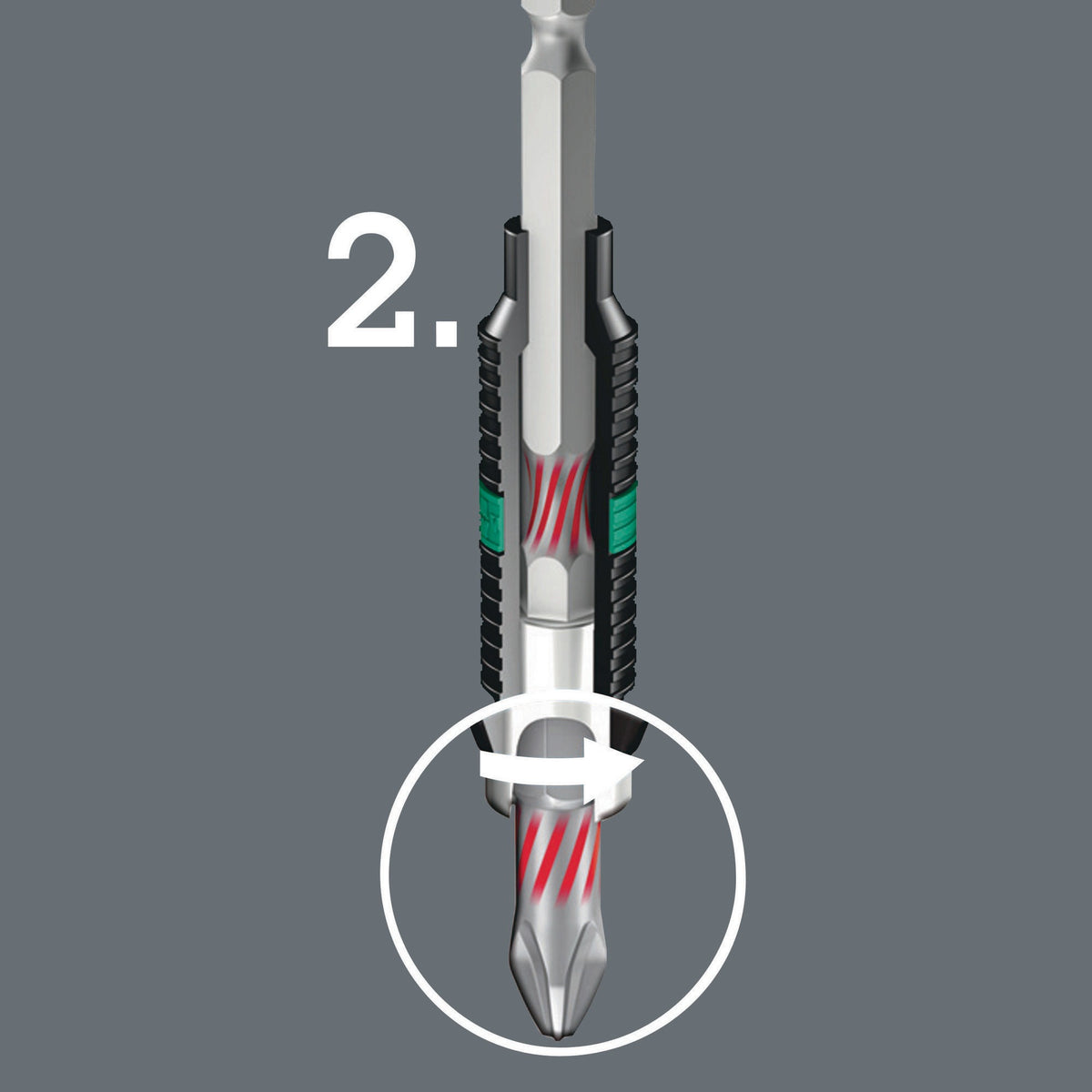 Wera Bit 840/1 BTZ Hex-Plus Innen-6-kant SW2,5mm, 1/4 Zoll Antrieb, 10er-Pack