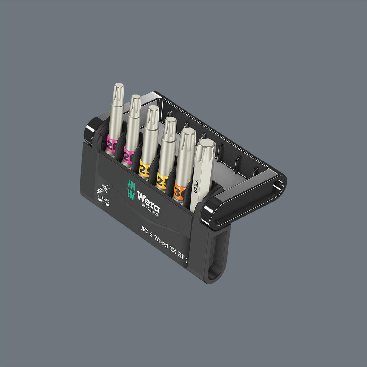 WERA Bit-Check 6 Wood TX HF Bitsortiment 6-teilig TORX mit Haltefunktion