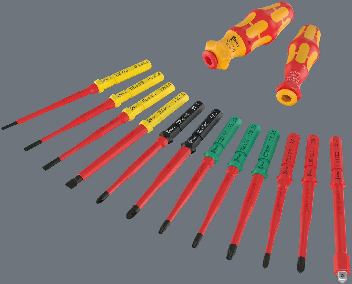 WERA Kraftform Kompakt VDE 24 Allrounder 1 Schraubendrehersatz 25-teilig VDE-geprüft