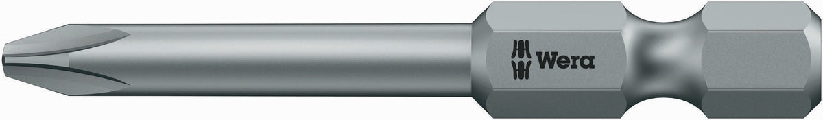 WERA Bit 851/4 J PH0 Phillips DIN3126-F6,3 JCIS CV-Molybdän 50 mm – 10 Stück