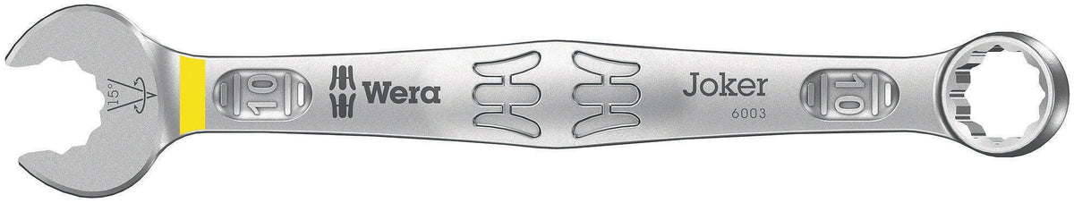 WERA Ringmaulschlüssel 6003 Joker SW 8 mm – Form A, legierter Werkzeugstahl, 15° Rückholwinkel