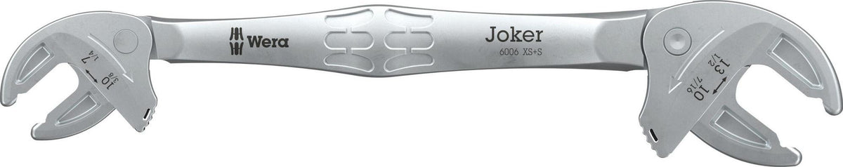 WERA Doppelmaulschlüssel 6006 Joker M/L – Selbstjustierend mit Ratschenfunktion, 13–19 mm