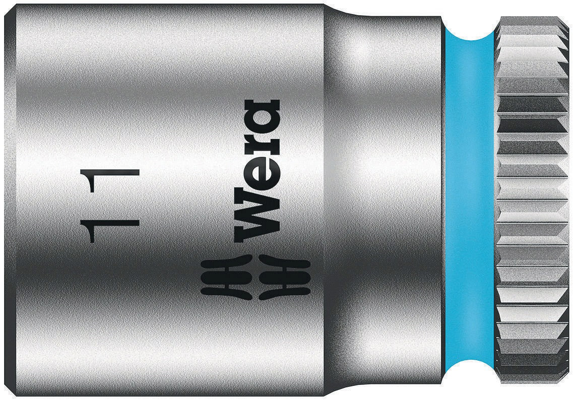 WERA Steckschlüsseleinsatz 8790 HMA Außen-6-kant SW 1/4 Zoll Länge 23 mm mit Take it easy Farbkennzeichnung