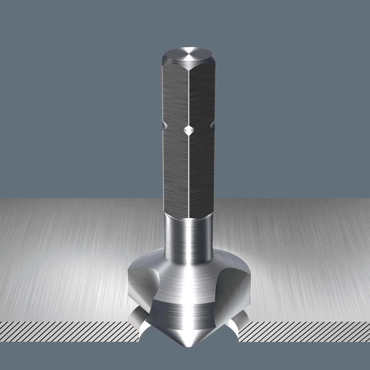 WERA Kegelsenkerbitsatz 846/8 8-teilig 6,3-20,5 mm 90° HSS mit Rapidaptor