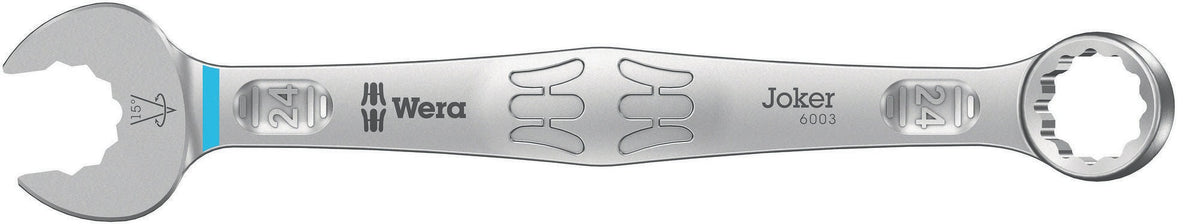 WERA Ringmaulschlüssel 6003 Joker SW 8 mm – Form A, legierter Werkzeugstahl, 15° Rückholwinkel