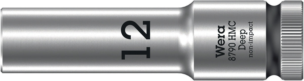 Wera Steckschlüsseleinsatz 8790 HMC Deep 6-kant SW11mm 1/2 Zoll CrV Länge 83mm