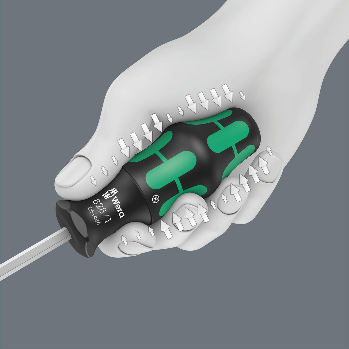 WERA Magazinbithalter KK 27 Set 7-teilig mit Bitmagazin, magnetischer Aufnahme und Kraftform-Griff