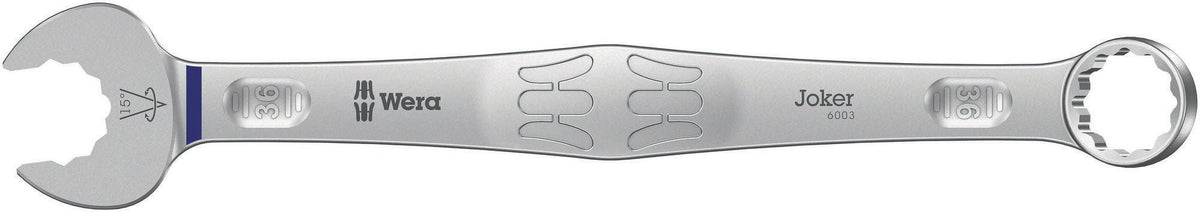 WERA Ringmaulschlüssel 6003 Joker SW 8 mm – Form A, legierter Werkzeugstahl, 15° Rückholwinkel