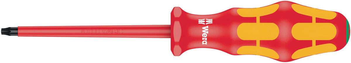 WERA Schraubendreher 167 i T 10 VDE-isoliert, 80 mm Klinge, Kraftform-Griff