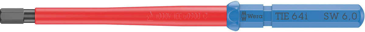 WERA Wechselklinge KK VDE 64 i TiE SW 3mm, 157mm, Hex-Plus, Black Point, 6-kant 9mm
