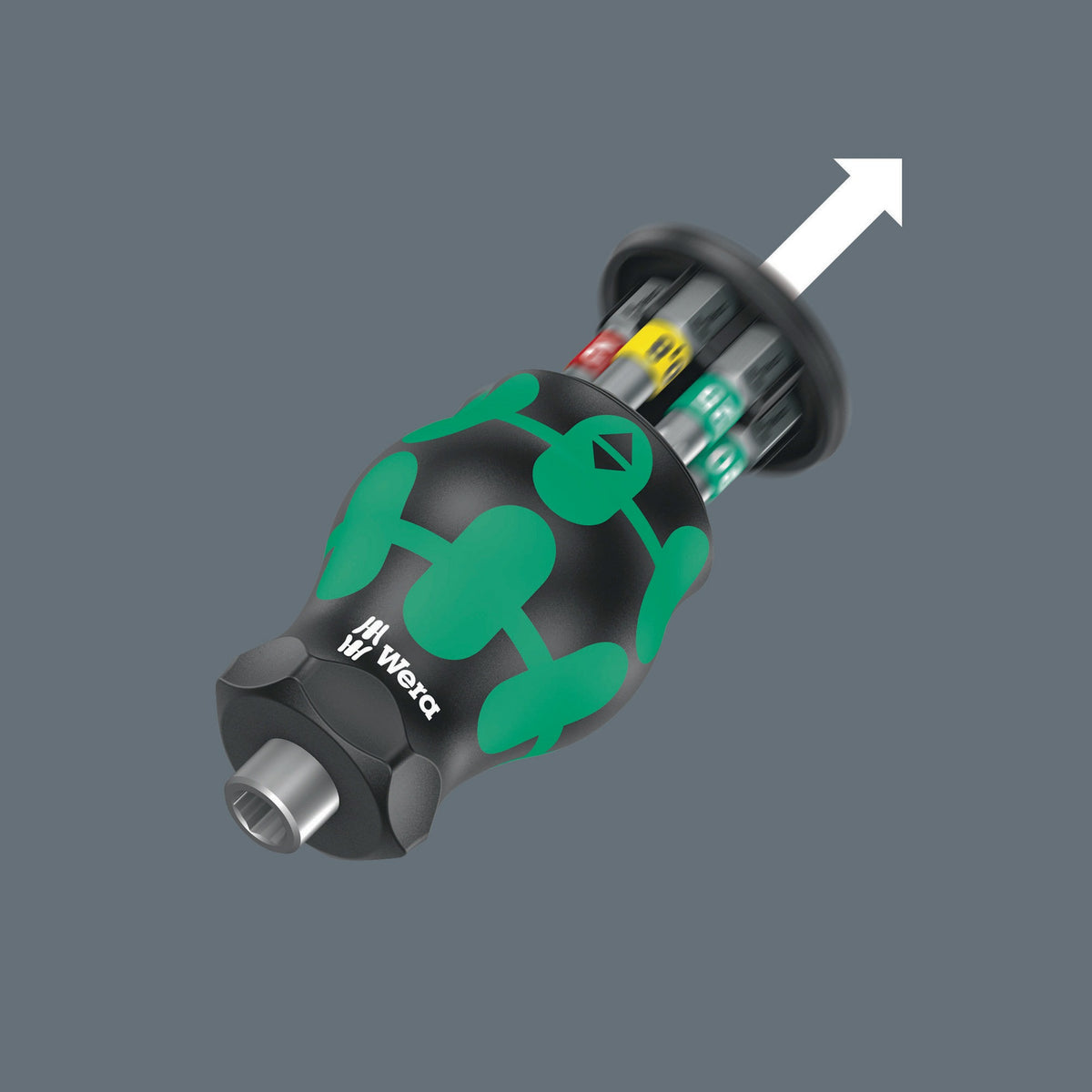 WERA Magazinbithalter K K Stubby Magazin 6-tlg. Schlitz/PH/TORX mit Bit-Depot