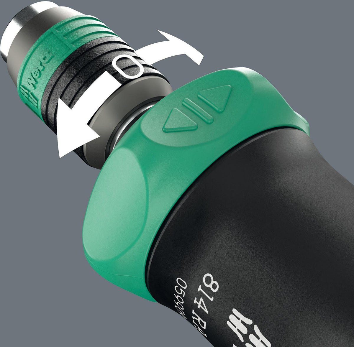 WERA Magazinbithalter Kraftform Kompakt Pistol RA-R 1, 7-teilig, mit Ratsche und Bit-Magazin