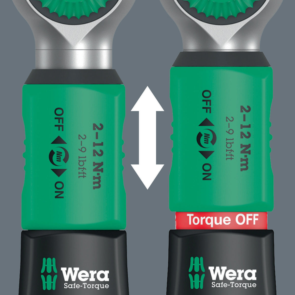 WERA Drehmomentschlüsselset Safe-Torque 10-tlg. 2-12 Nm 1/4 Zoll mit Überrutschmechanismus