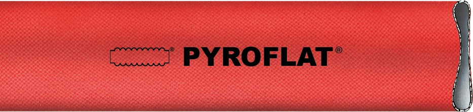 TEGUMA PYROFLAT® Feuerwehrschlauch L.20 – 38,0 mm ID, 20 m, EN ISO 1307