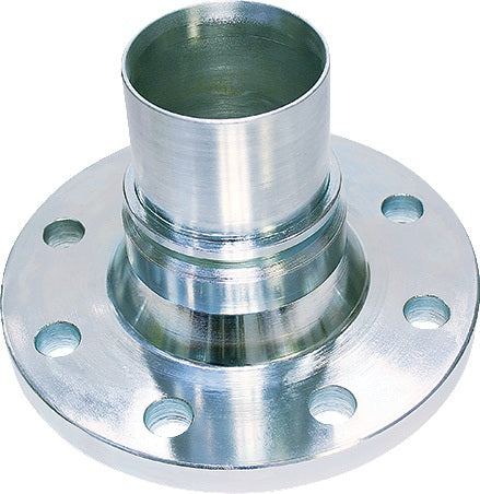 Festflansch 25mm Edelstahl (1.4408) TEGUMA – glatter Schlauchstutzen für Schaleneinband