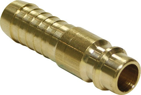 TEGUMA Stecknippel mit Schlauchtülle Messing 6 mm für Druckluft – 35 bar, 1000 l/min