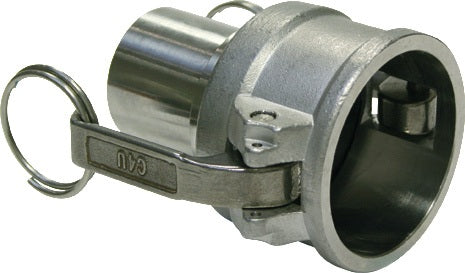 TEGUMA Hebelarmkupplung Kamlok Typ C Edelstahl 1.4408 3/4 Zoll mit Schlauchtülle 19 mm