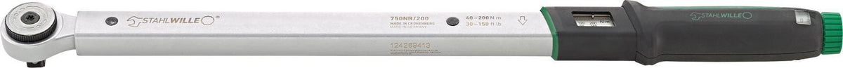 STAHLWILLE Drehmomentschlüssel 750NR/100 3/8 Zoll 20-100 Nm mit Doppel-Stopp-Signal