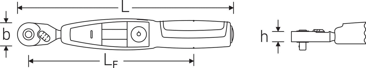 STAHLWILLE Drehmomentschlüssel 701/2 1/4 Zoll 1-20 Nm – Elektronisch mit LED, Buzzer & Vibration