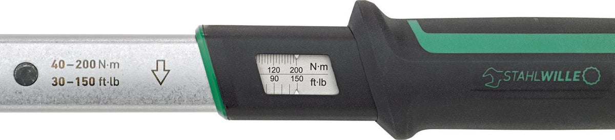 STAHLWILLE Drehmomentschlüssel 750NR/100 3/8 Zoll 20-100 Nm mit Doppel-Stopp-Signal