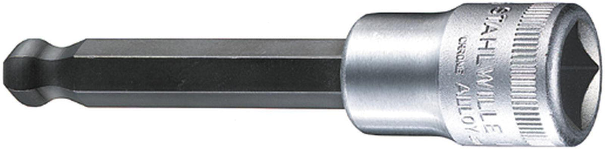 STAHLWILLE Steckschlüsseleinsatz 54 KK 1/2 Zoll Innen-6-kant SW 5 mm Länge 100 mm