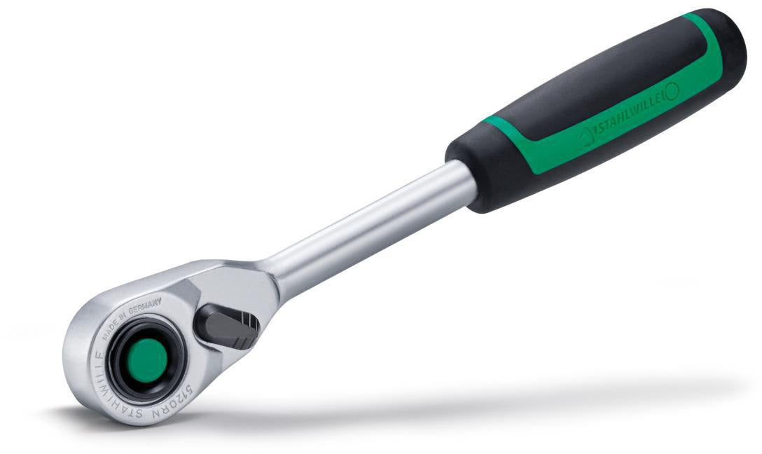 STAHLWILLE Hebelumschaltknarre 512QR N 1/2 Zoll 80 Zähne mit QuickRelease