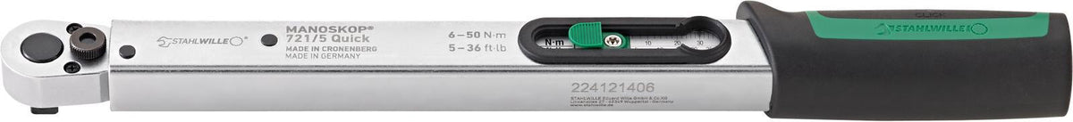 STAHLWILLE Drehmomentschlüssel 721/30 Quick 1/2 Zoll 60-300 Nm mit Zertifikat