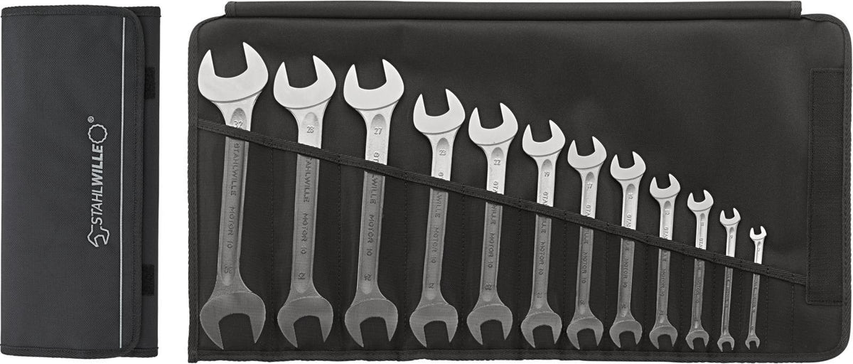 STAHLWILLE Doppelmaulschlüsselsatz 8-teilig SW 6-22 mm verchromt