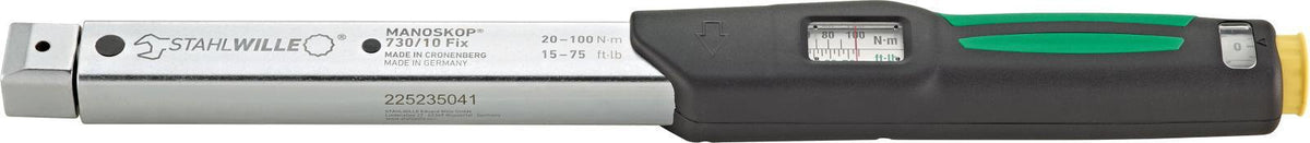 STAHLWILLE Drehmomentschlüssel 730/12 Fix 25-130 Nm 14x18 mm – Präzision für Serienproduktion
