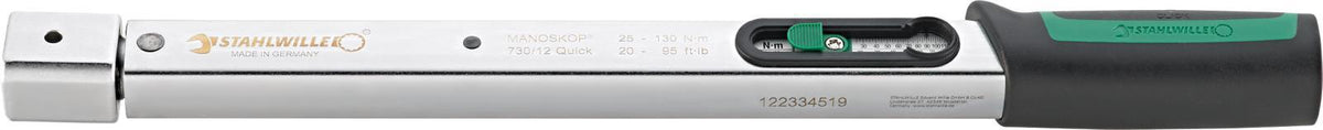 STAHLWILLE Drehmomentschlüssel 730/5 Quick 6-50 Nm 9x12mm mit Zertifikat