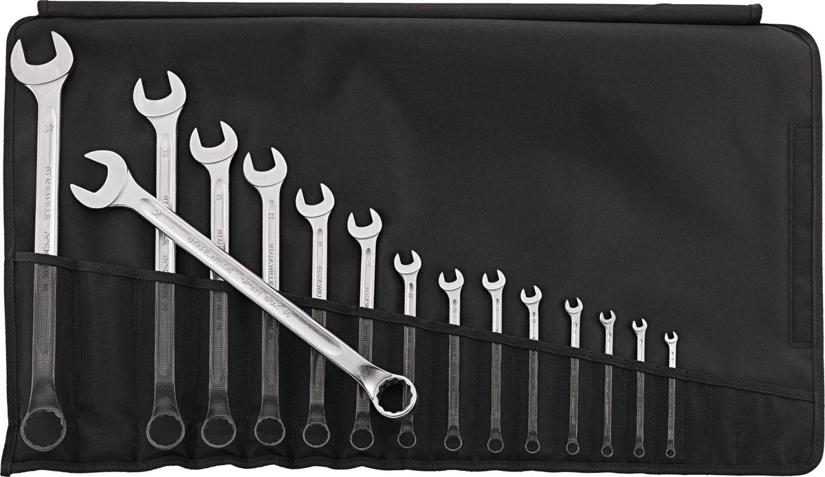 STAHLWILLE Ringmaulschlüsselsatz OPENBOX 14, 15-teilig, SW 6-32 mm, Form B, Chrom-Alloy-Stahl