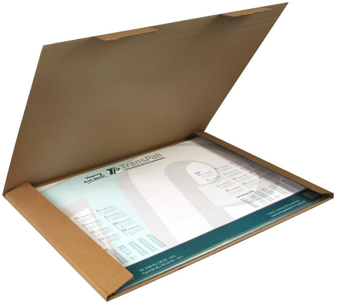 TRANSPAK Kalenderverpackung 1-wellig 500x420x12 mm B3 braun – 25 Stück