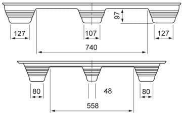 TRANSPAK Pressholzpalette 1000x1200mm – 900kg Tragkraft, IPPC-Standard, 5er-Pack