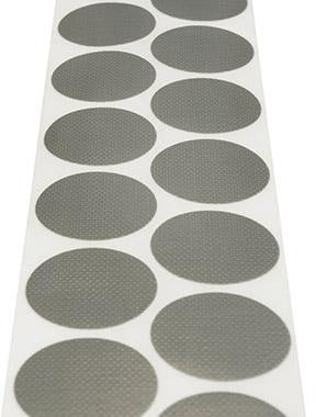 TRANSPAK Gewebeklebepunkte Ø 30 mm 2-reihig PE silberfarben 4000 St./Rolle