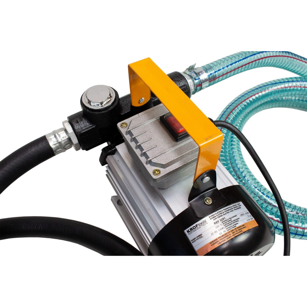 Dieselpumpe Heizölpumpe 230v selbstansaugend, Saugschlauch 2m, 4m Förderschlauch