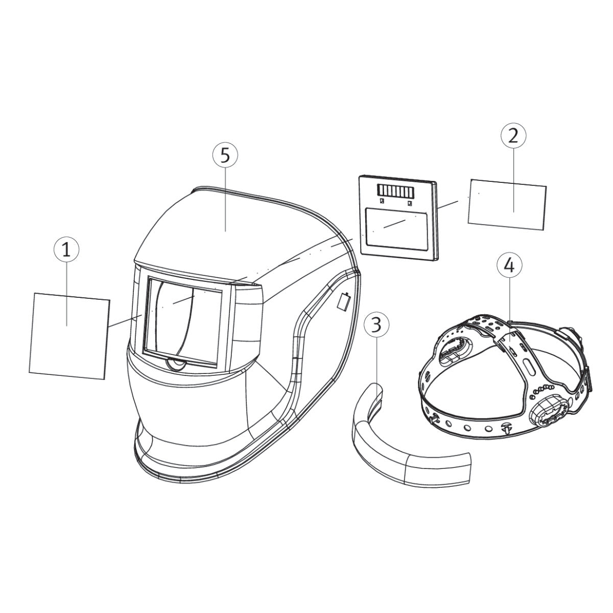 Schweisskraft Automatik-Schweißschutzhelm VarioProtect M-W - SM-1653990