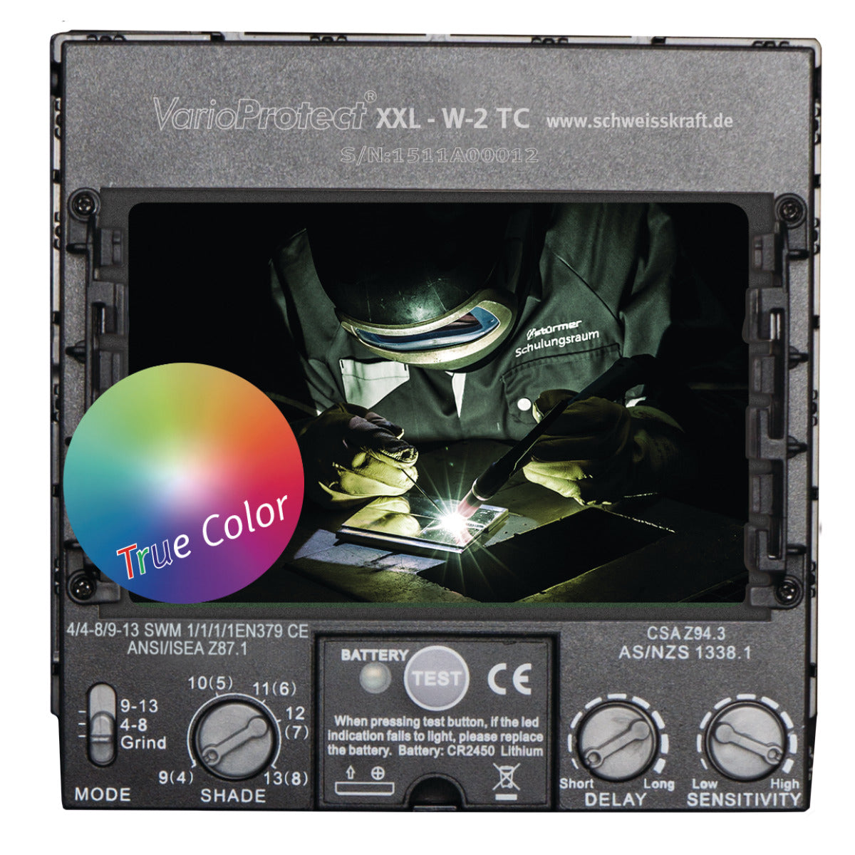 Schweisskraft Automatik-Schweißschutzhelm XXL-W-2 TC blue VarioProtect - Art. 1654025-4