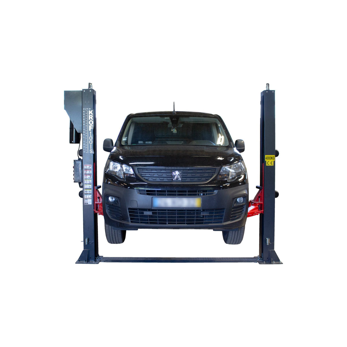 KROFtools 4 Tonnen Elektro-Hydraulische 2-Säulen-Hebebühne 4000 kg - Modell 9805